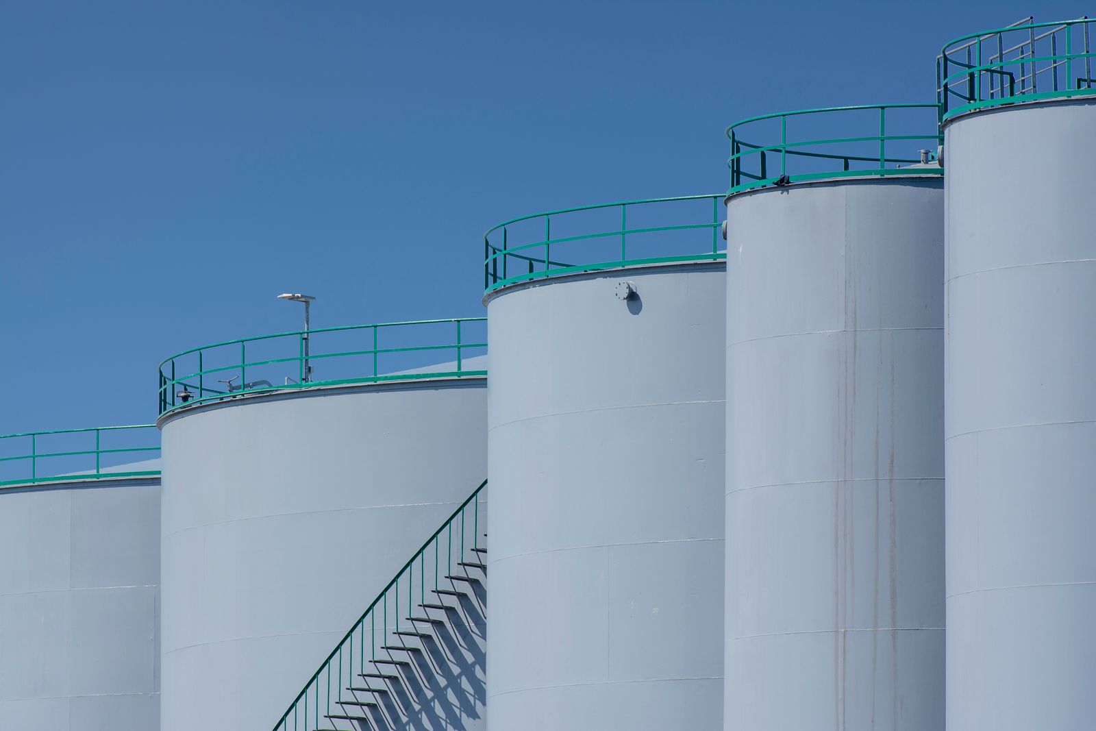 Industrial chemical storage tanks